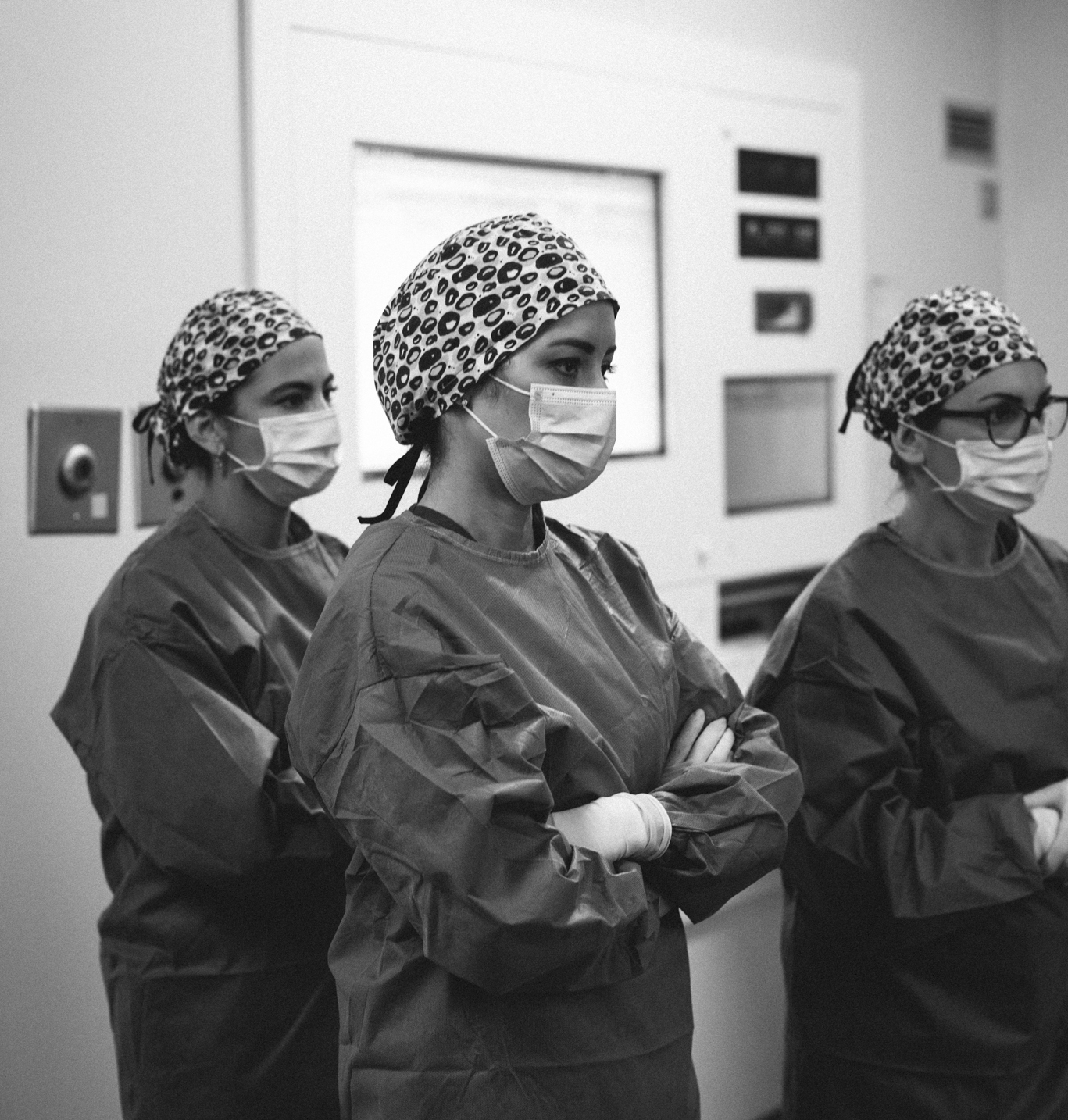 surgeons before performing surgery